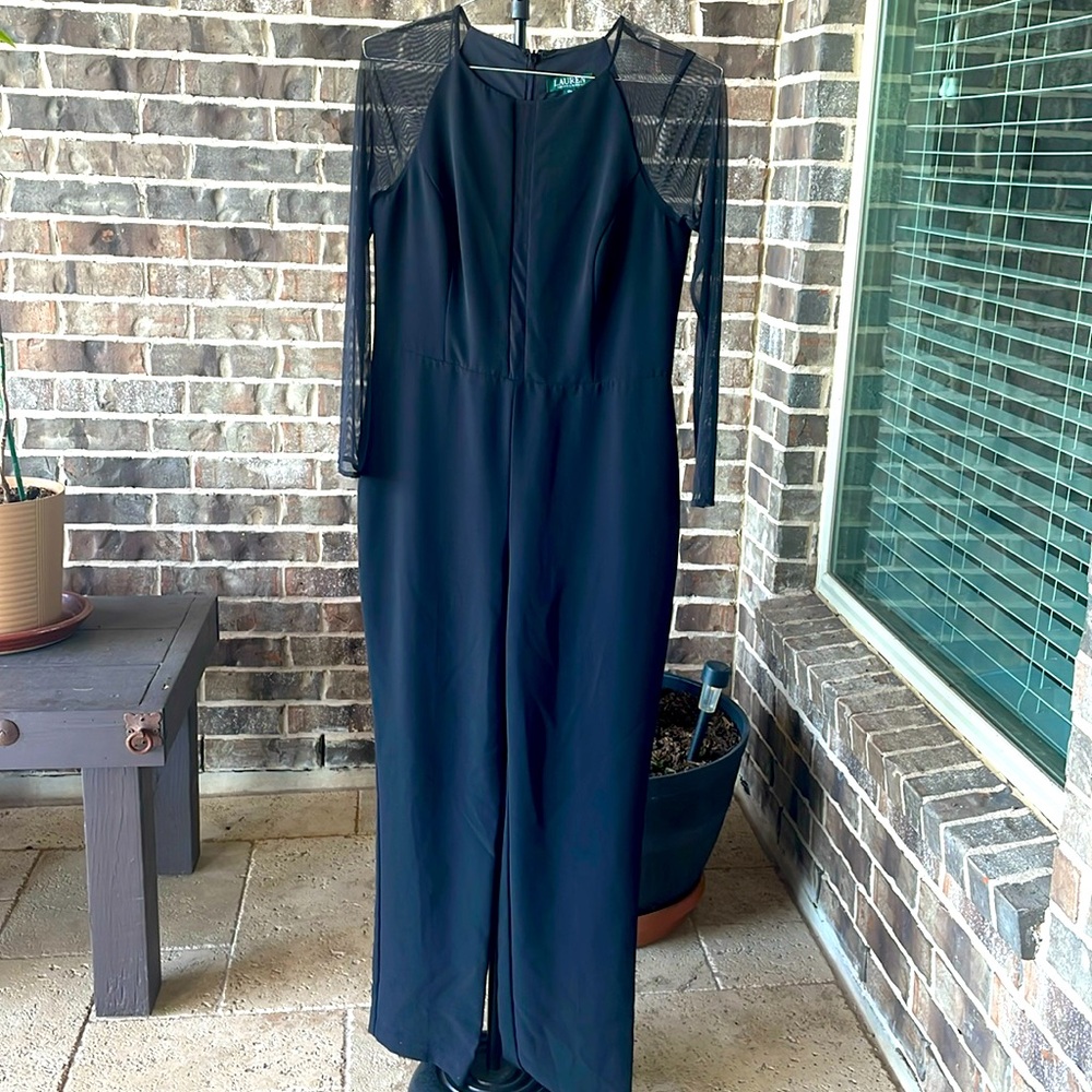 Ralph Lauren jumpsuit black size 12 petite